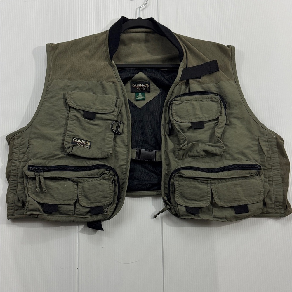 521. Guide Series Olive Green Utility Vest (XL)